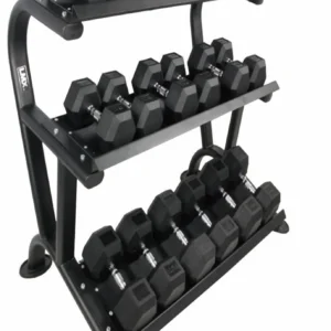 hex rubber dumbbell set 1
