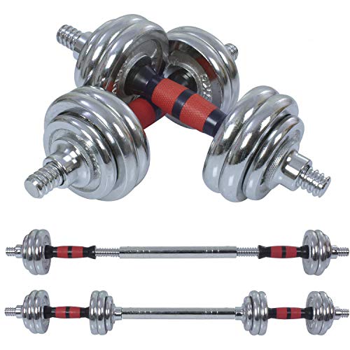 30kg Adjustable Dumbbell Chrome set With a Carry Case